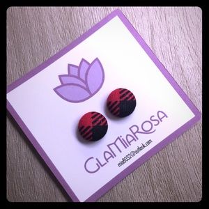 Handmade fabric earrings